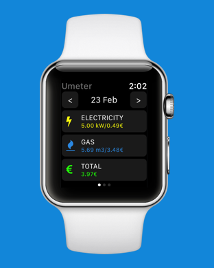 Umeter supports Apple Watch